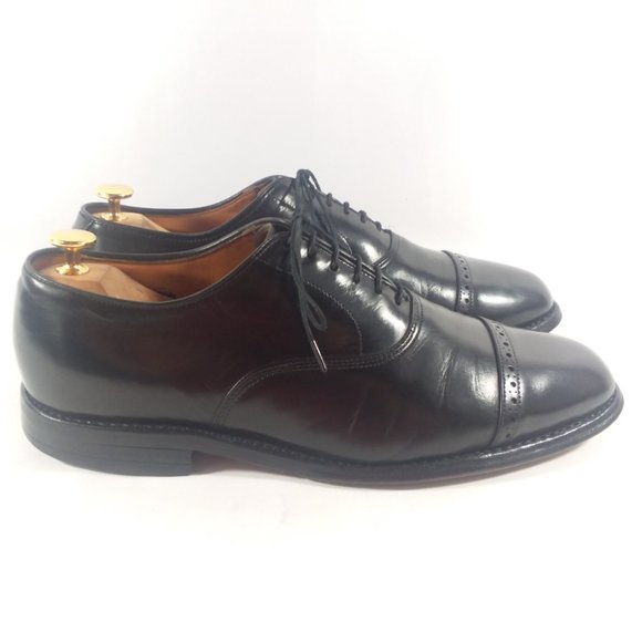 AE Byron Leather CapToe Quarter Brogue Oxfords 10C main image 7